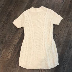Women’s cream sweater dress